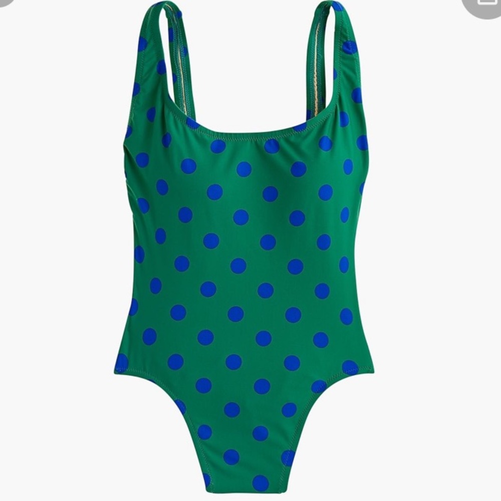 J.Crew Plunging Scoopback one piece, 14